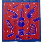 Rideaux De Douche Instruments de musique (Devant)