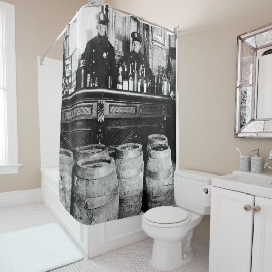 Rideaux De Douche Interdiction - Police Speakeasy Raid Bootlegger -  (En situation)