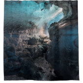 Rideaux De Douche Intérieur de la grotte de glace Pittoresque (Devant)