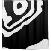 Rideaux De Douche Into Deep : Abstrait noir & blanc (Devant)
