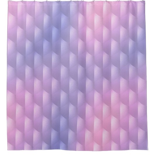 Rideaux De Douche Iridescente violet et rose (Devant)