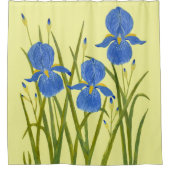 Rideaux De Douche Iris bleus (Devant)