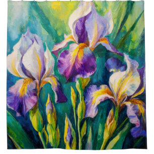 Rideaux De Douche Iris botanique