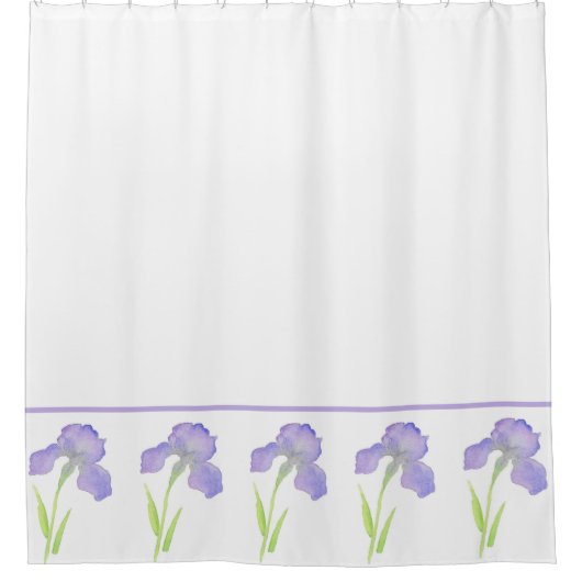 Rideaux De Douche Iris Motif (Devant)