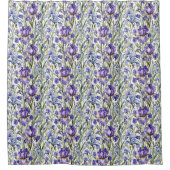 Rideaux De Douche Iris violet et bleu (Devant)