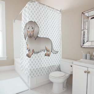 Rideaux De Douche Isabella Et Tan Long Cheveux Chien Dachshund & Pat