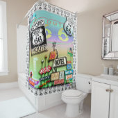 RIDEAUX DE DOUCHE ITINÉRAIRE 66 (En situation)