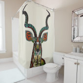 Rideaux De Douche ivoire antilope (En situation)