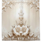 Rideaux De Douche Ivory Flowers Shower Curtain (Devant)