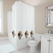 RIDEAUX DE DOUCHE JACK RUSSELL TERRIER CHIEN (En situation)