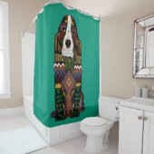 Rideaux De Douche Jade d'amour Basset Hound (En situation)