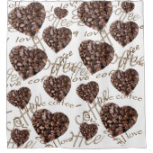 Rideaux De Douche J'adore le café (Devant)