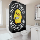 Rideaux De Douche J'Ai La Stabilité De Stab Funny (En situation)