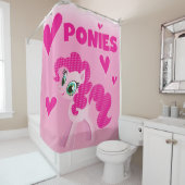 Rideaux De Douche J'aime Ponies rose Pony (En situation)