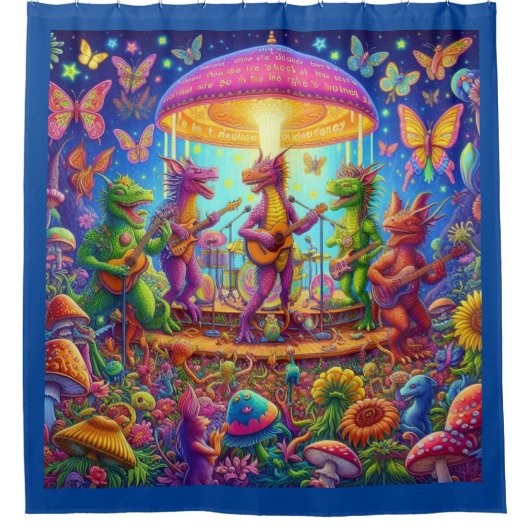 Rideaux De Douche Jam Dragon Band (Devant)