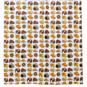 Rideaux De Douche JAMAICA Jamaïcain Foods Caribbean Island Cuisine