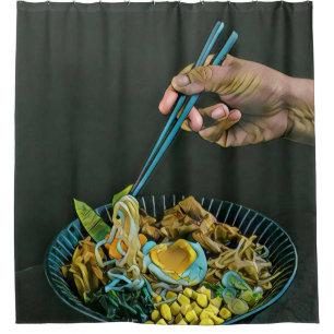 Rideaux De Douche Japanese Food Lovers