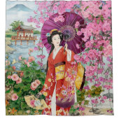 Rideaux De Douche Japonaise À Kimono  (Devant)
