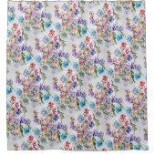 RIDEAUX DE DOUCHE JARDIN À FLEURS BLANCHES (Devant)