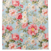 Rideaux De Douche Jardin à fleurs de campagne anglais (Devant)