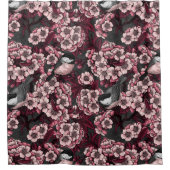 Rideaux De Douche Jardin de cerisier nocturne (Devant)