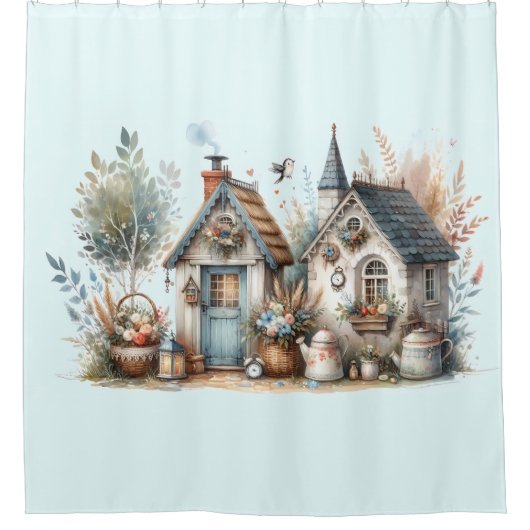 Rideaux De Douche Jardin de chalet Whimsical (Devant)