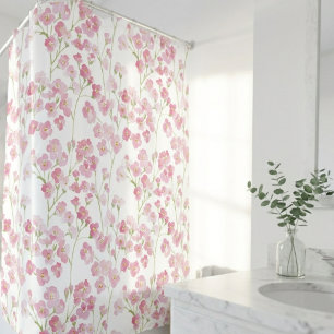 Rideaux De Douche Jardin de cottage fleuri Botanique Floral