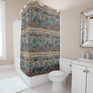 Rideaux De Douche Jardin de pivoines vintage Monet 1887