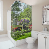 Rideaux De Douche Jardin de printemps avec Wisteria (En situation)