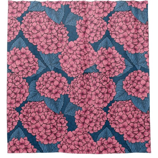Rideaux De Douche Jardin d'Hydrangea (Devant)