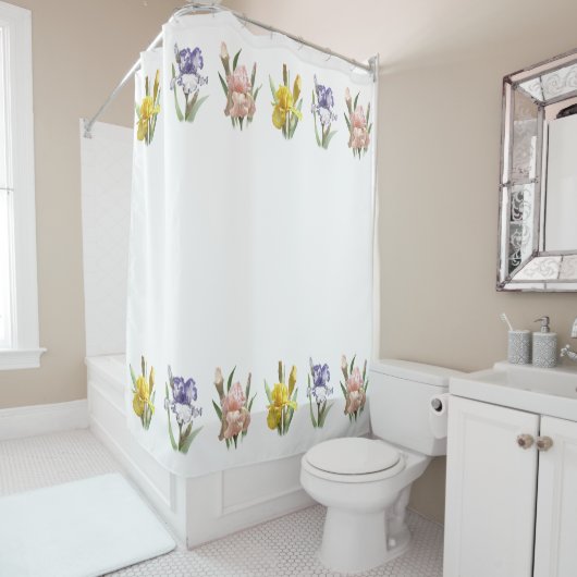 Rideaux De Douche Jardin Flower Iris (En situation)
