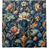 Rideaux De Douche Jardin moderne et abstrait (Devant)