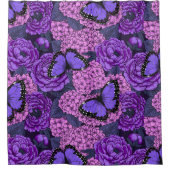 Rideaux De Douche Jardin morpho bleu 2 (Devant)