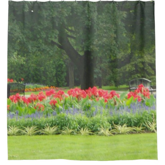 Rideaux De Douche Jardin pittoresque (Devant)