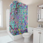 Rideaux De Douche Jardin pourpre avec fleurs psychédéliques Aquamari (En situation)