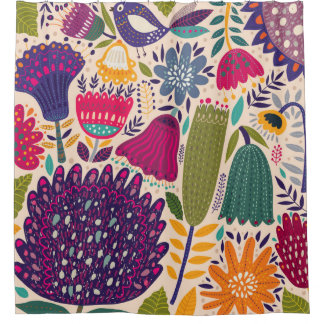 Rideaux De Douche Jardin tropical. Collection Spring 