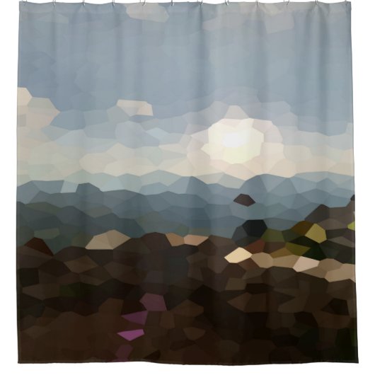 Rideaux De Douche Jardins rocailleux Blue Ridge Mountains de coucher (Devant)