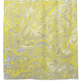 Rideaux De Douche Jaune brun et gris gris (Devant)