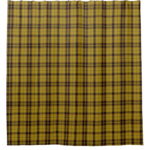 Rideaux De Douche jaune Tartan Plaid Scottish Kilt