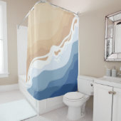 Rideaux De Douche Je pense que je pourrais voir la plage (En situation)