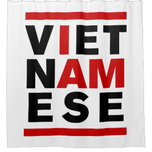 RIDEAUX DE DOUCHE JE SUIS VIETNAMIEN