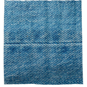 Rideaux De Douche Jeans fermez arrière - plan. Dénim couture. Bleu f