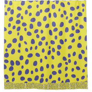 Rideaux De Douche Jellybean bleu kitsch jaune