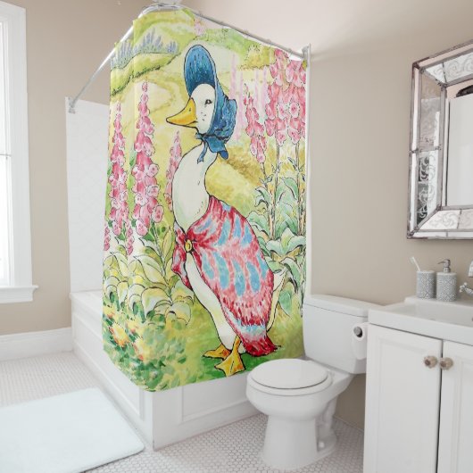Rideaux De Douche "Jemima Puddle Duck" par Beatrix Potter (En situation)