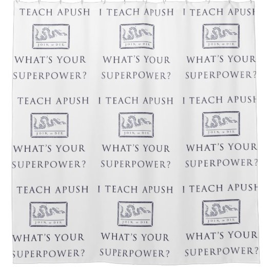 Rideaux De Douche J'enseigne APUSH (Devant)