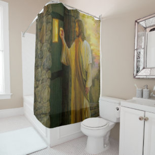 Rideaux De Douche Jésus à votre cru de porte