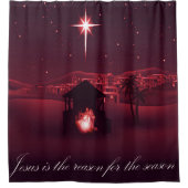 Rideaux De Douche Jésus est la raison de la nativité (Devant)