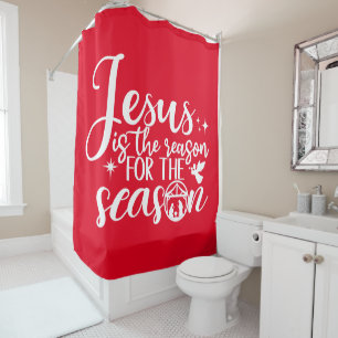 Rideaux De Douche Jésus Est La Raison De La Saison Nativité