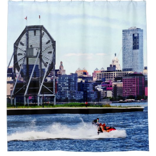 Rideaux De Douche Jet Skiing près de Colgate Clock (Devant)