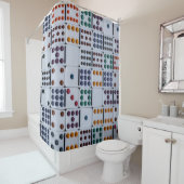 Rideaux De Douche Jeu de Dominos (En situation)